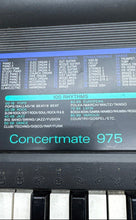 Load image into Gallery viewer, Concertmate 975 Black 61-Keys Portable Piano Electronic Keyboard Not Tested