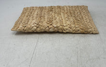 Load image into Gallery viewer, Unbranded Womens Beige Woven Straw Envelope Style Clutch Purse