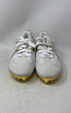 Load image into Gallery viewer, Under Armour Mens Spotlight Icon White Golden Lace-Up Football Cleats Size 13
