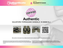 Load image into Gallery viewer, Authentic Salvatore Ferragamo Mens Gray Flip-Flop Sandals Size 10M Damaged