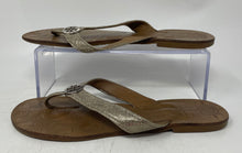 Load image into Gallery viewer, Authentic Tory Burch Womens Thora Brown Slip-On Thong Sandals Size 7 M
