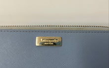 Load image into Gallery viewer, Kate Spade New York Womens Laurel Way Neda Blue Leather Zip-Around Wallet
