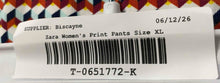 Load image into Gallery viewer, Zara Trf Collection Womens Multicolor Printed Wide Leg Cropped Pants Size XL