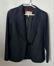 Load image into Gallery viewer, Banana Republic Womens Blue Long Sleeve Notch Lapel One-Button Blazer Size 00P
