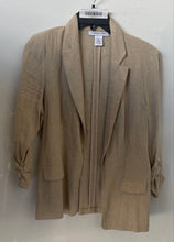 Load image into Gallery viewer, Carole Wren Womens Brown Long Sleeve Notch Lapel Blazer Jacket Size Small