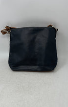 Load image into Gallery viewer, Rosetti Womens Black Brown Pebbled Leather Adjustable Strap Crossbody Handbag