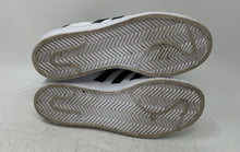 Load image into Gallery viewer, Adidas Boys Superstar C77154 White Black Leather Lace-Up Sneaker Shoes Size 4.5