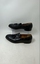 Load image into Gallery viewer, Johnston & Murphy Mens Grayson Black Leather Tassel Loafer Shoes Size 14