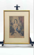 Load image into Gallery viewer, Father's Pride By Nathaniel Currier Lithograph Print Framed Wall Decor Art