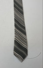 Load image into Gallery viewer, Pierre Cardin Mens Green Striped Printed Adjustable Pointed Tie