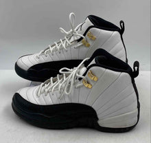 Load image into Gallery viewer, Authentic Nike Boys Air Jordan 12 Retro White Black Sneaker Shoes Size 7Y Worn