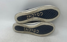 Load image into Gallery viewer, Coach Womens Blue Signature Print Low Top Sneakers Shoes Size 6B