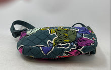 Load image into Gallery viewer, Vera Bradley Womens Green Floral Adjustable Strap Zip Top Small Crossbody Bag