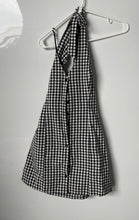 Load image into Gallery viewer, Forever 21 Womens Black Gingham Print Sleeveless Mini Dress Size Medium