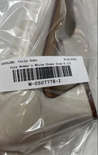 Load image into Gallery viewer, Coca Womens White Leather Round Toe Slip-On Block Pump Heels Size 8.5 B