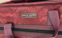 Load image into Gallery viewer, Pierre Cardin Mens Red Outer Pocket Double Handle Zip-Around Travel Duffle Bag