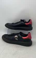 Load image into Gallery viewer, Karl Lagerfeld Mens Black Red Leather Lace-Up Low Top Sneakers Shoes Size 9