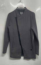 Load image into Gallery viewer, OGIO Womens Gray Long Sleeve Pockets Transition Asymmetrical Zip Jacket Size M