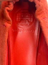 Load image into Gallery viewer, Authentic Tory Burch Womens Reva Orange Suede Slip-On Ballet Flats Size 5M Worn