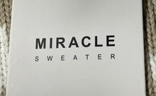 Load image into Gallery viewer, Miracle Womens Khaki White Beach Lightweight Pullover Sweater Sz XS/S With Tags