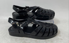 Load image into Gallery viewer, Mini Melissa Girls Possession Jelly Black Fisherman Sandals Size 1