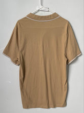 Load image into Gallery viewer, Michael Kors Mens Khaki Short Sleeve Collared Golf Polo Shirt Size Large