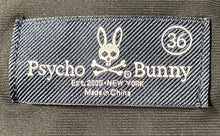 Load image into Gallery viewer, Psycho Bunny Mens Black Slash Pockets Belt Loops Button Front Chino Shorts Sz 36