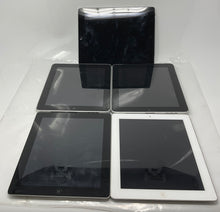Load image into Gallery viewer, Lot Of 5 Pcs Apple iPad Mixed Silver Tablets Not Tested Locked For Parts