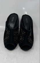 Load image into Gallery viewer, Michael Kors Womens Black Leather Embellished High Stiletto Slide Heels Size 9 M