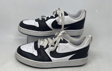 Load image into Gallery viewer, Nike Boys Court Borough Low Recraft Black White Lace-Up Sneakers Shoes Size 5.5Y