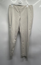Load image into Gallery viewer, Ann Taylor Womens Cream Flat Front Straight Leg Modern Fit Dress Pants Size 10P