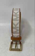 Load image into Gallery viewer, Michael Kors Womens 553734 Beige Brown Monogram Adjustable Fashion Belt Size M