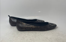 Load image into Gallery viewer, Karl Lagerfeld Paris Womens Brown Snake Pattern Slip-On Ballet Flats Size 9.5