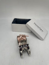 Load image into Gallery viewer, Silver-Tone Pandora Happy Holidays Sleigh Christmas Decoration Ornament