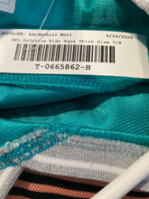 Load image into Gallery viewer, NFL Girls Aqua Miami Dolphins Tua Tagovailoa #1 Football Jersey Size M 7/8