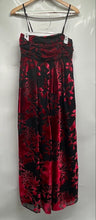 Load image into Gallery viewer, Anthropologie Womens Red Black Floral Sleeveless One-Piece Jumpsuit Size Small