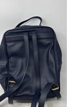 Load image into Gallery viewer, Tommy Hilfiger Womens Dark Blue Leather Adjustable Shoulder Strap Mini Backpack