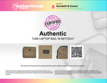 Load image into Gallery viewer, Authentic Tumi Mens Brown Zipper Travel Small Laptop Case Bag