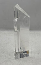 Load image into Gallery viewer, Reed & Barton Crystal Glass Clear Home Decor Prism Desktop Clock Tower Frame