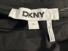 Load image into Gallery viewer, DKNY Womens Black Logo-Embellished Short-Sleeve Pullover T-Shirt Size XL