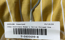 Load image into Gallery viewer, Urban Outfitters Womens Yellow Striped Deep V-Neck Button Front Sundress Sz S-P