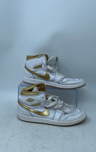 Load image into Gallery viewer, Nike Kids Air Jordan 1 Retro High OG FD2597-107 White Gold Sneaker Shoes Size 3Y