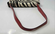 Load image into Gallery viewer, Adrienne Vittadini Womens Multicolor Zebra Print Single Strap Flap Shoulder Bag
