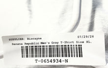 Load image into Gallery viewer, Banana Republic 1978 Mens Gray Short Sleeve Premium Wash Pullover T-Shirt Sz XL