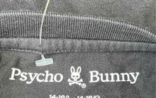 Load image into Gallery viewer, Psycho Bunny Boys Black Skull Print Cotton Short Sleeve T-Shirt Size 14-16/L