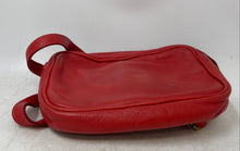 Load image into Gallery viewer, Velez Womens Red Pebbled Leather Adjustable Strap Designer Crossbody Purse Small