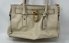 Load image into Gallery viewer, Michael Kors Womens Hamilton Beige Double Handle Inner Pocket Satchel Handbag