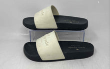 Load image into Gallery viewer, Kate Spade New York Womens Sunny White Black Slip-On Slide Sandals Size 7B