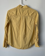 Load image into Gallery viewer, Banana Republic Womens Yellow Long Sleeve Collared Button-Up Shirt Sz XXS Petite
