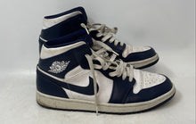 Load image into Gallery viewer, Nike Mens Air Jordan 1 Mid 554724-174 Navy Blue White Sneakers Shoes Size 11